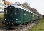 PORTRAITAUFNAHME  SBB: SBB HISTORIC Erlebnisfahrt Route  Vue des Alpes  mit der Re 4/4 I 10001 bei Villeret BE am 28.