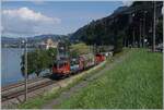 Die SBB Re 4/4 II 11259 (Re 420 259-9) ist mit einem G�terzug kurz vor Villeneuve auf der Fahrt in Richtung St-Maurice. 

30. Juli 2025