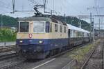 Grau wurde 14 Mai 2026 in Pratteln, wann am Nachmittag IRSI 11387 samt Extrazug nach Luzern vorbei f�hr und vom Bahnsteig fotografiert wurde.