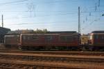 Elektroloks Re 4/4 (Re 425) der BLS abgestellt am 30.09.2011 in Basel Bad Bahnhof.