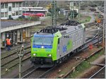 Die BLS Re 485 005-3 in Weil am Rhein.