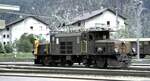 RhB Ge 6/6 I Nr.413 in Samedan im August 1989.