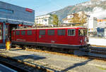 
Die RhB Ge 6/6 II 704 „Davos“ steht am 01.11.2019 in Chur vor dem Lokschuppen.