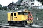 RhB Te 2/2 Nr.75 in Tiefencastel im August 1989.