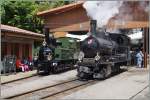 BLONAY-CHAMBY PINGSTFESTIVAL 2015: Zwei G 3/3 in Chaulin: Die G 3/3 N� 5 und die diesj�hrige Gastlok der LEB, die LE G 3/3 N� 8.