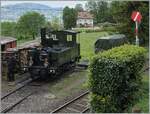 Festival Suisse de la vapeur 2024 / Schweizer Dampffestival 2024 der Blonay-Chamby Bahn - Die Blonay-Chamby Bahn Dampflokomotiven LEB G 3/3 N° 5 in der Lokbehandlung in Chaulin.