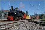 Festival Suisse de la vapeur 2024 / Schweizer Dampffestival 2024 der Blonay-Chamby Bahn - Die beiden Blonay-Chamby Bahn Dampflokomotiven BFD HG 3/4 N° 3 an der Zugsspitze und die SEG G 2x 2/2 105