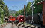Beim Rangiersignal  Rangieren verboten  erreicht der RhB ABe 4/4 I N� 35 der Blonay Chamby Bahn sein Ziel Chaulin. 

2. Mai 2026