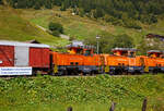 Alle drei ehemaligen dieselelektrische Rangierlokomotive der Rhätischen Bahn - RhB Gm 3/3 – 231bis 233 sind nun bei der - DFB Dampfbahn Furka-Bergstrecke AG.