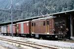 Berner Oberlandbahn BOB HGe 3/3 Nr.24 in Interlaken am 31.07.1980.