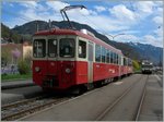 Der CEV BDeh 2/4 7 ist mit seine mBt 222 als Regionalzug 1335 von Vevey in Blonay eintroffen und fährt nun aufs Abstellgleis.