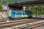 Der sch�ne bunten tpc ASD BDe 4/4 - 2 ist am 28.05.2012 bei Aigle (leider) unter einer Br�cke abgestellt.