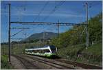 Der TransN RABe 526 076 von Buttes kommend erreicht Auvernier   16.