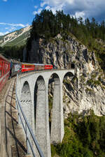UNESCO-Weltkulturerbe Albulabahn:   Wir fahren am 06.09.2021 mit dem RE (St.