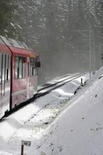 Kurzer Wintereinbruch am Wolfgangpass.