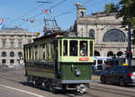 Z�RCHER TRAMPARADE 2017   VBZ: Aus Anlass des Jubil�ums 50 Jahre Verein Tram-Museum Z�rich und 10 Jahre Tram-Museum Burgwies wurde am Sonntagmorgen, 21.