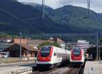 SBB: ICN von und nach Basel HB anlässlich der Zugskreuzung in Grenchen Nord am 27.