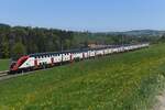 2025-04-30.SBB CFF FFS Chem la Comba Puidoux  Automotrice à deux étages Bombardier Twindexx  RABe 502 022    © la photo vous intéresse merci de me contacter 