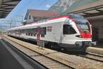 SBB 524 005 steht am 6 Juni 2015 in Erstfeld.