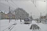 Obwohl zwischenzeitlich (und dies kurz vor Weihnachten) der Frühling eingezogen ist, zeigte sich der Bahnhof von Blonay in der zweiten Novemberhälfte herrlich verschneit: Links im Bild ist