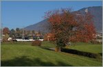 Der CEV GTW Be 2/6  Blonay  bei Château d'Hauteville am 2.