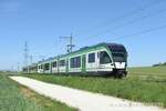 2020-05-27, LEB Assens  Automotrice Stadler RBe 4/8 43    © la photo vous intéresse merci de me contacter  photos-vietti-violi@ik.me