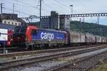 SBB Cargo 193 079 zieht ein Ganzzug durch Brugg AG am 22 Mai 2026.