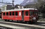 RhB Steuerwagen ABt Nr.1701 in Landquart im Oktober 1991.