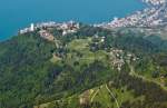 Ein Zug Suchbild: Blick vom Gipfel des Rochers-de-Naye am 26.05.2012.