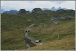 Ein Rochers de Naye Beh 4/8 kurz nach der Gipfelstation Rochers de Naye.