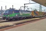 ELL/GySEV 193 245 steht mit der Hangartner am 10 September 2018 in Kelenföld.