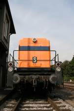 Lok 22 der WHE bei der Mittagspause am B� Heerstr. 9.9.2009